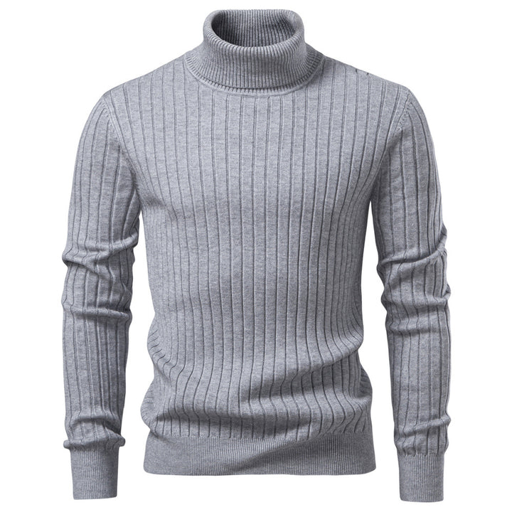 Herren Rollkragenpullover mit feinem Rippstrukturdesign Aliams