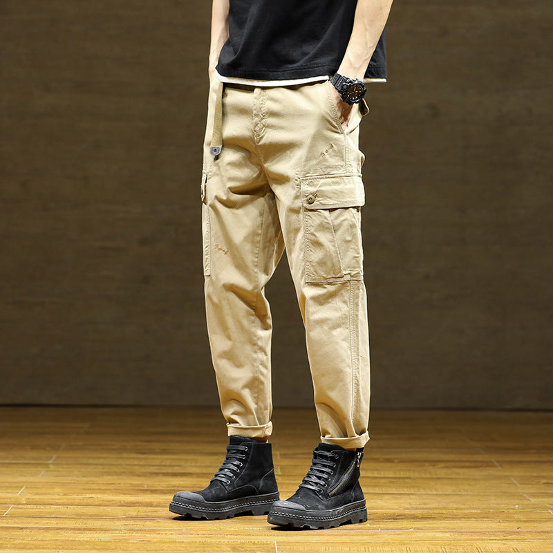 Herren Cargo-Hose mit praktischen Taschen und verstellbarem Bund Aliams
