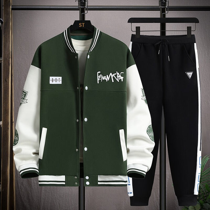 Herren Sportliches Hoodie-Set mit stylischen Grafiken und komfortabler Passform Aliams