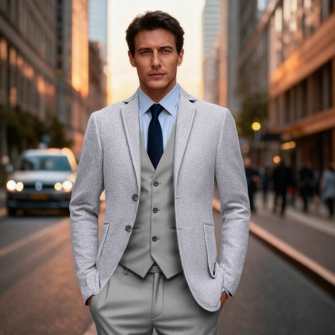 Herren klassischer einreihiger Blazer Aliams