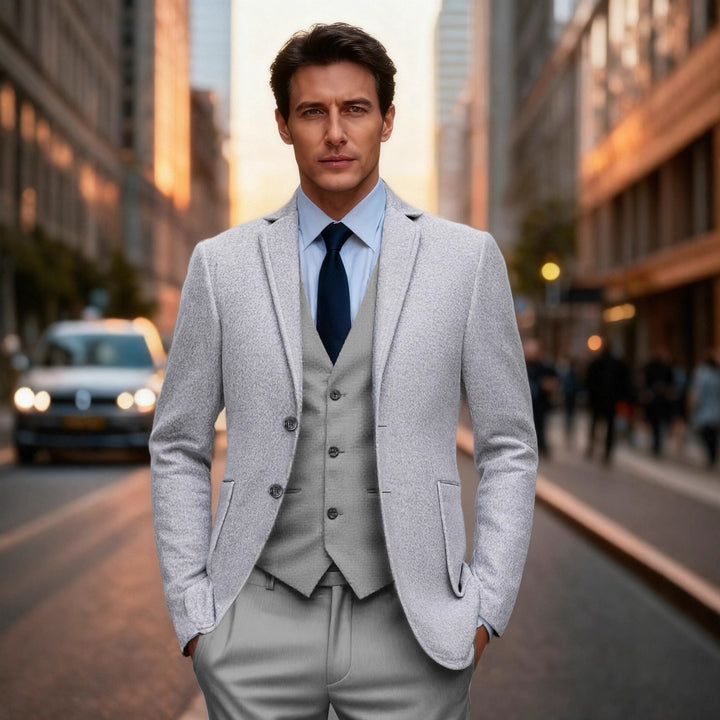 Herren klassischer einreihiger Blazer Aliams