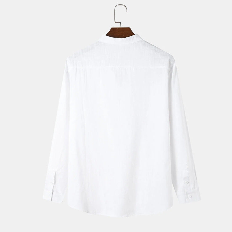 Herren elegantes und lässiges Langarmhemd Aliams