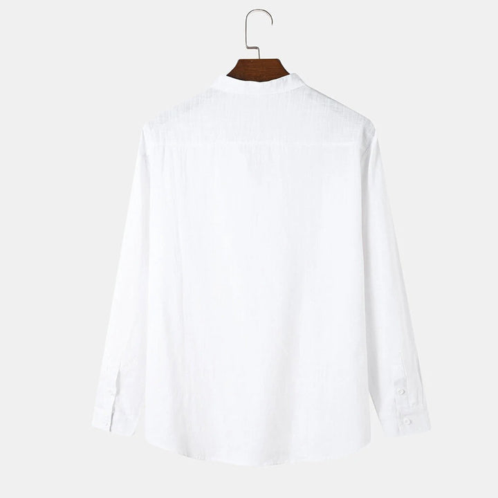 Herren elegantes und lässiges Langarmhemd Aliams