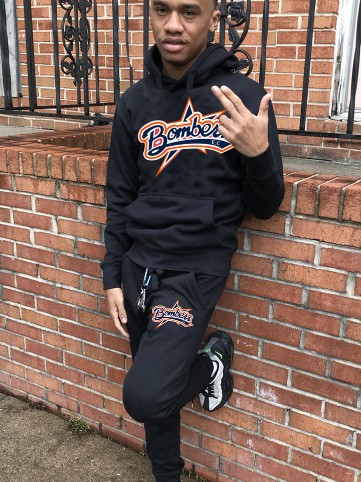 Herren Kapuzenpullover und Jogginghose Set mit sportlichem Logo-Design Aliams