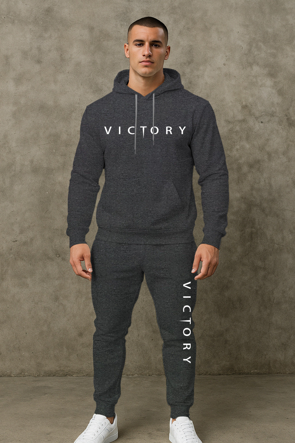 Herren komfortabler Sportanzug mit modernem Schriftzug Aliams