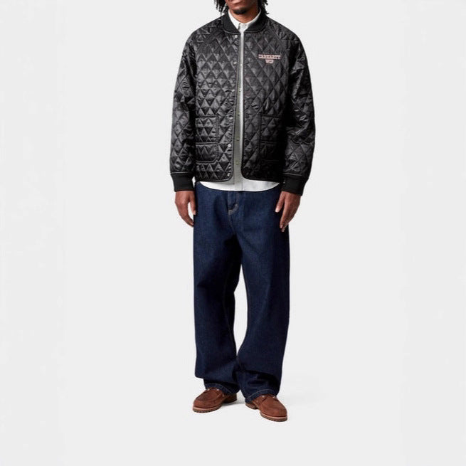 Herren gesteppte Bomberjacke mit praktischen Taschen Aliams