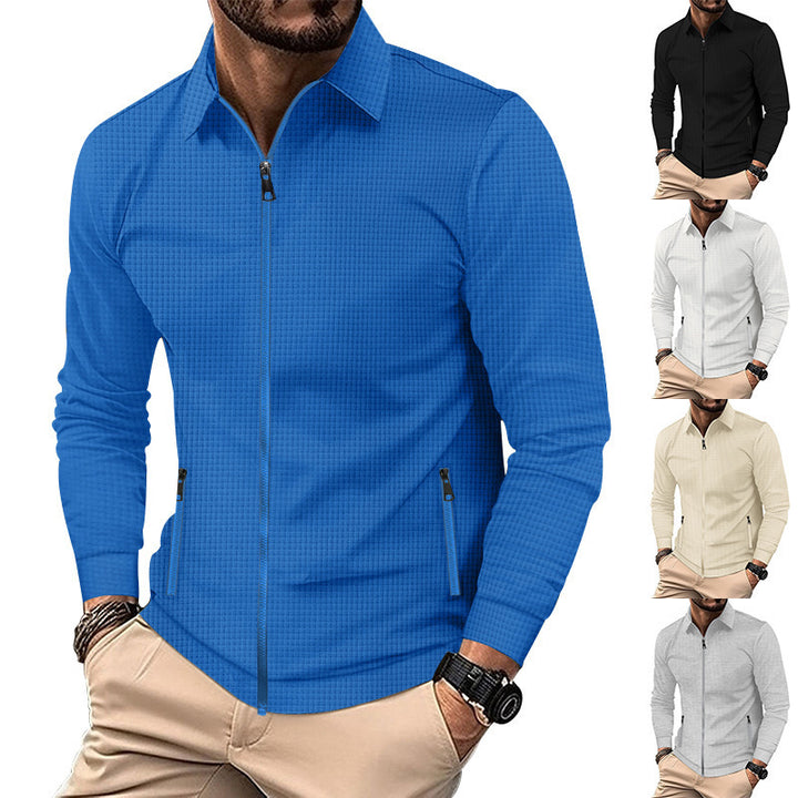 Herren Freizeitjacke mit praktischem Reißverschluss und seitlichen Taschen Aliams