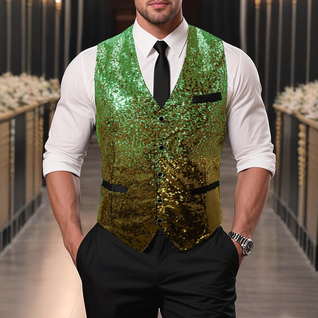 Herren Glitzernde Weste Aliams