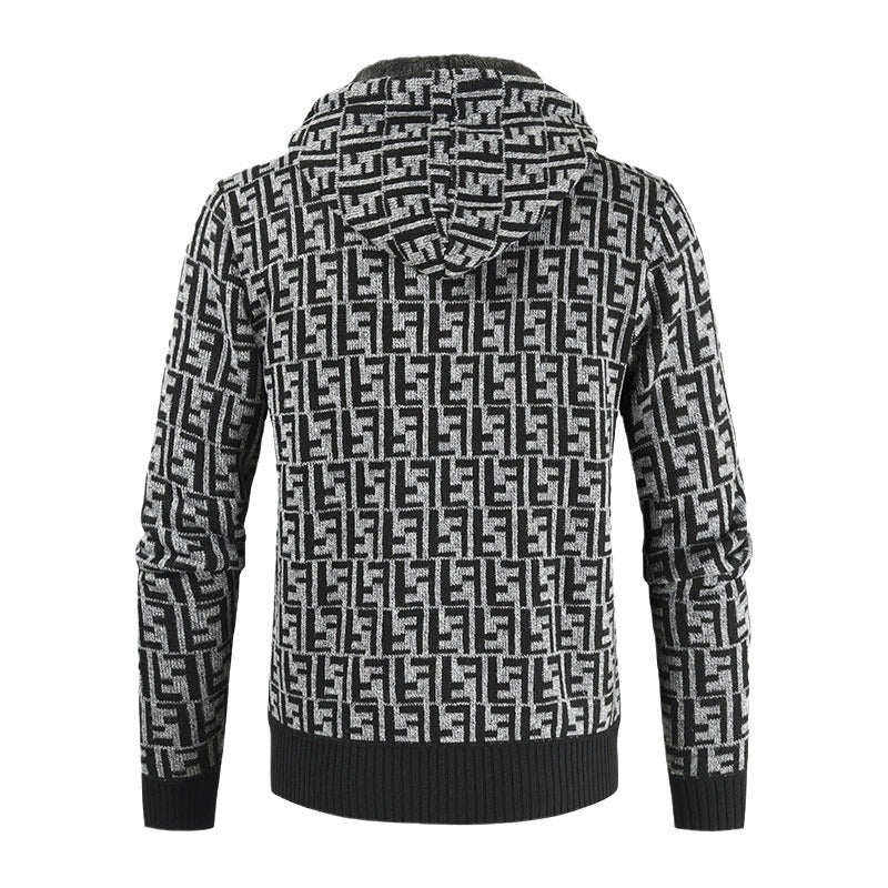 Herren Warm gefütterte Kapuzenjacke Aliams