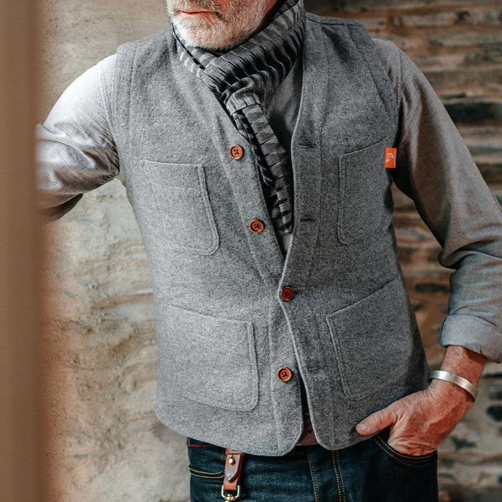Herren Weste mit praktischen Taschen und eleganter Knopfverarbeitung Aliams