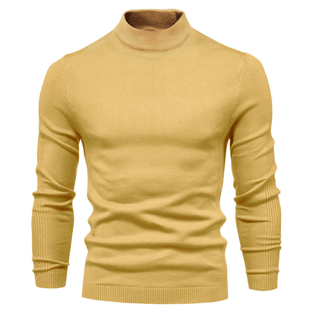 Herren stilvoller Rollkragenpullover aus weicher Merinowolle Aliams