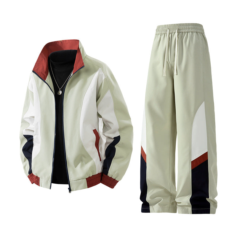 Herren Sportliches Jacken- und Hosen-Set Aliams