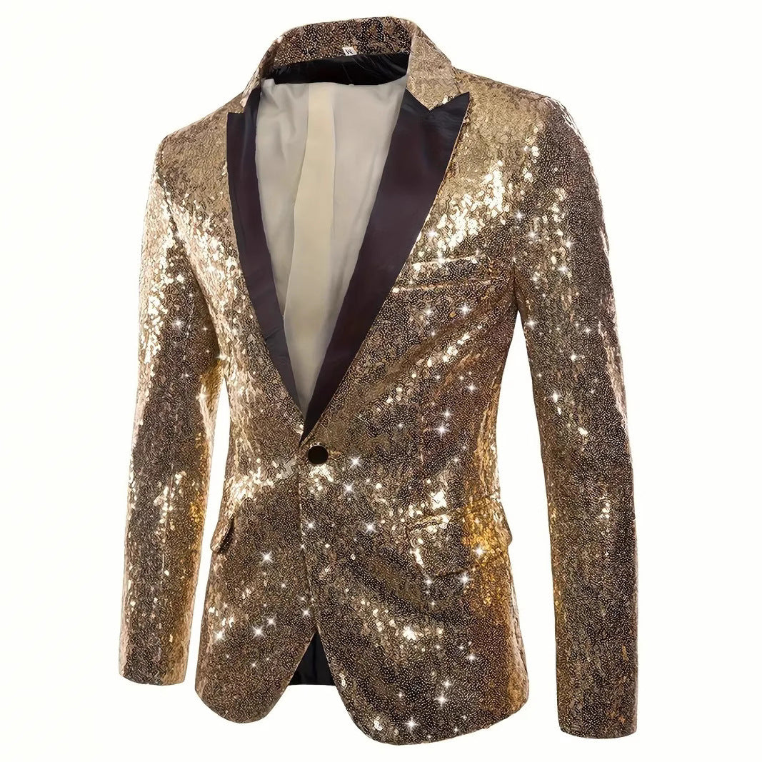 Herren elegantes Pailletten-Sakko im modernen Design Aliams