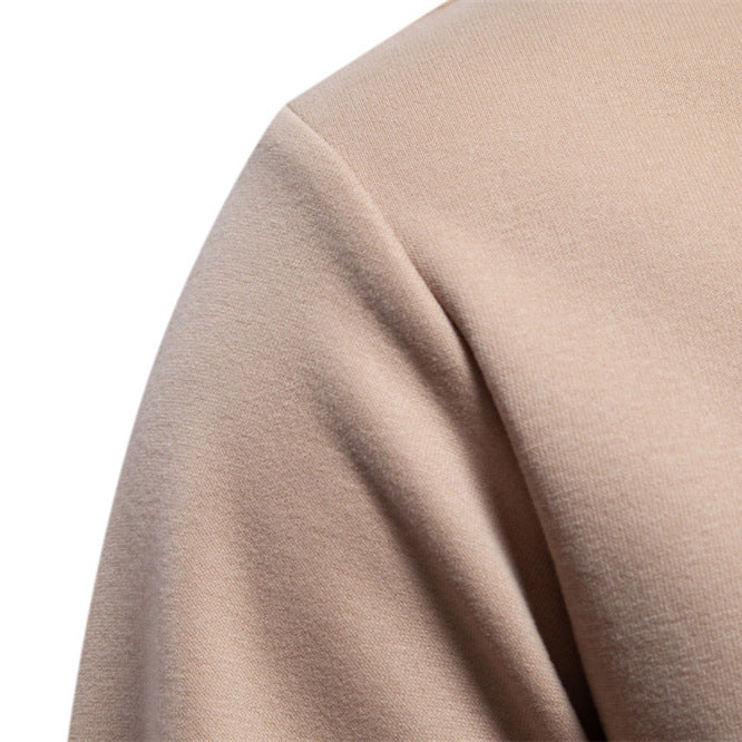 Herren Sweatshirt mit praktischem Brustreißverschluss und weichem Innenfutter Aliams