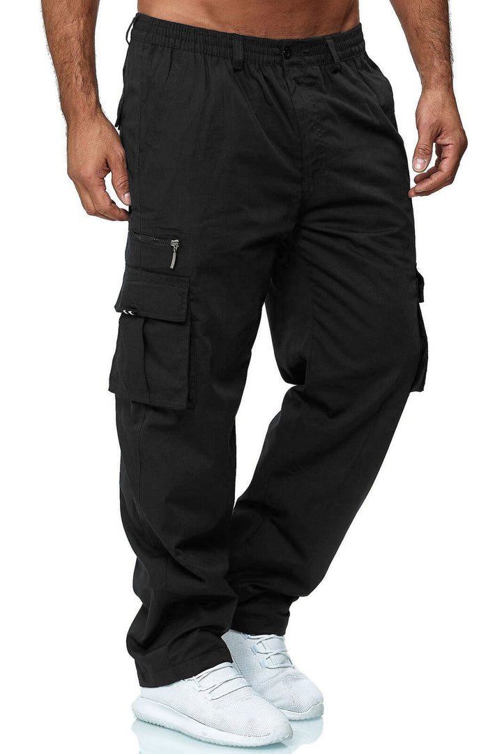 Herren Cargo-Hose mit multifunktionalen Taschen und elastischem Bund Aliams
