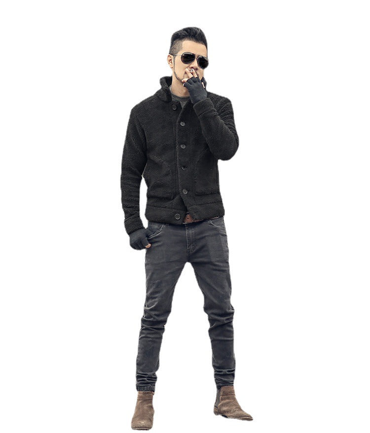 Herren gefütterte Thomaskapelle Jacke mit stilvollem Knopfverschluss und lässigem Design Aliams