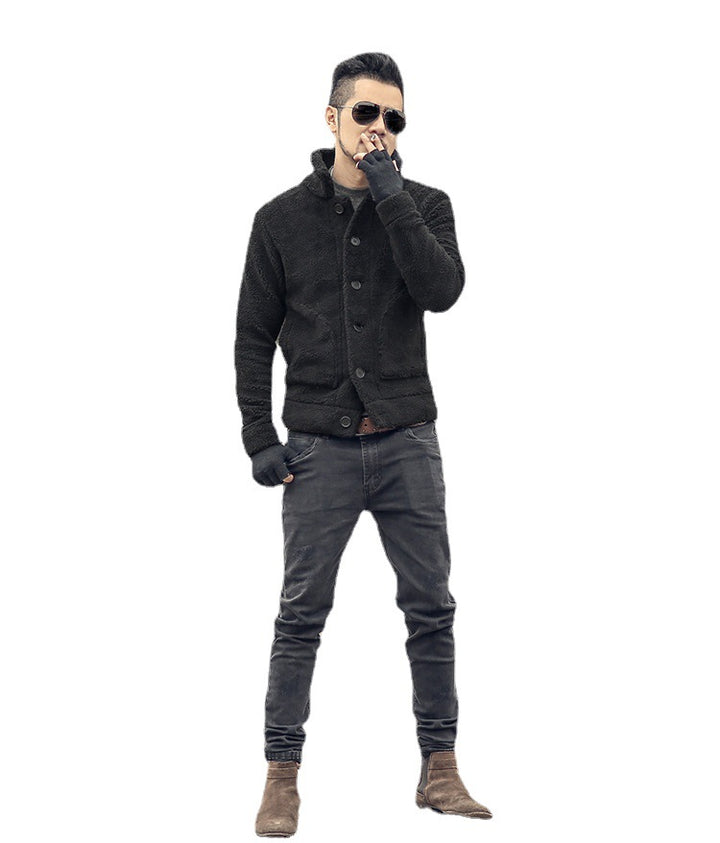 Herren gefütterte Thomaskapelle Jacke mit stilvollem Knopfverschluss und lässigem Design Aliams