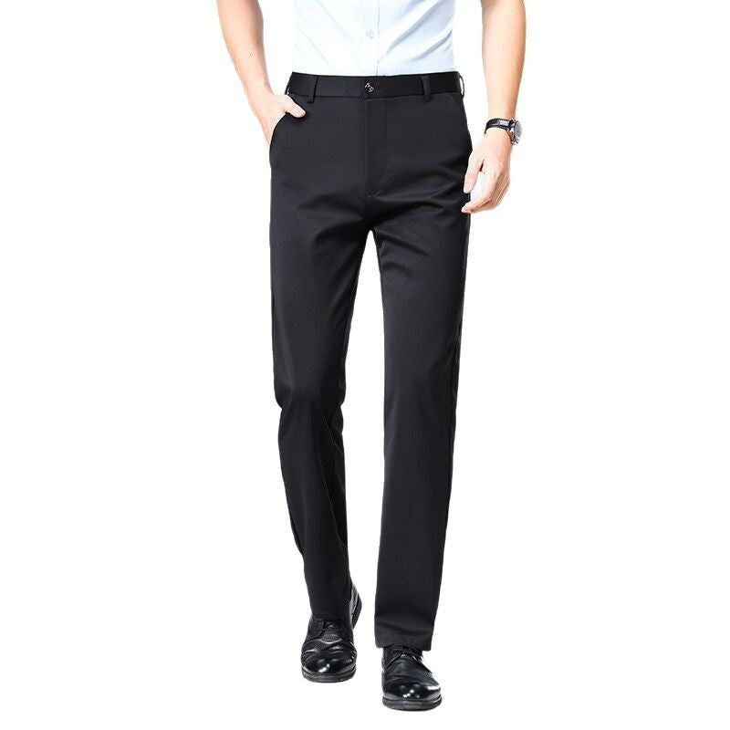 Herren elegante Büropants mit elastischem Bund und atmungsaktivem Material Aliams