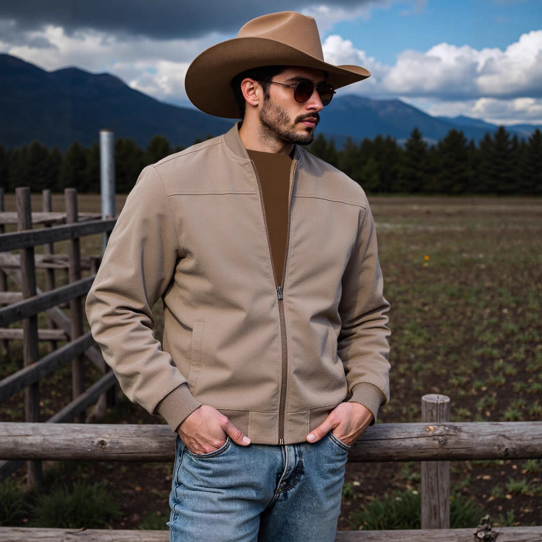 Herren sportliche Bomberjacke mit eleganten Details Aliams