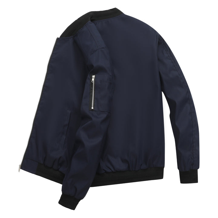 Herren Bomberjacke mit elastischen Bündchen und mehreren Taschen Aliams