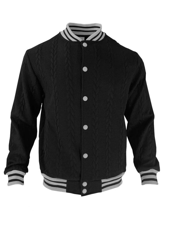 Herren sportliche Collegejacke mit strukturiertem Design Aliams