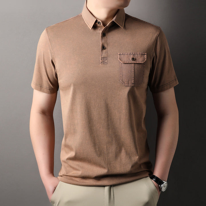 Herren Poloshirt mit praktischer Brusttasche und hochwertigem Baumwollmix Aliams