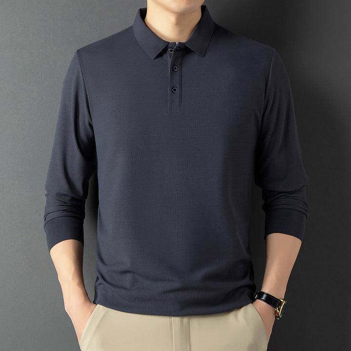 Herren atmungsaktives Piqué Poloshirt mit eleganter Knopfleiste Aliams