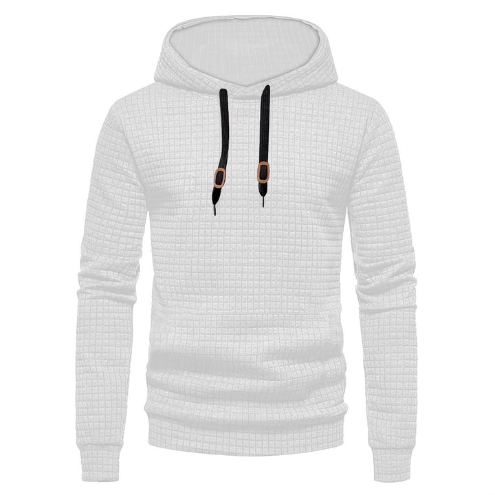 Herren Design-Hoodie mit hochabschließendem Kragen und strukturiertem Gewebe Aliams