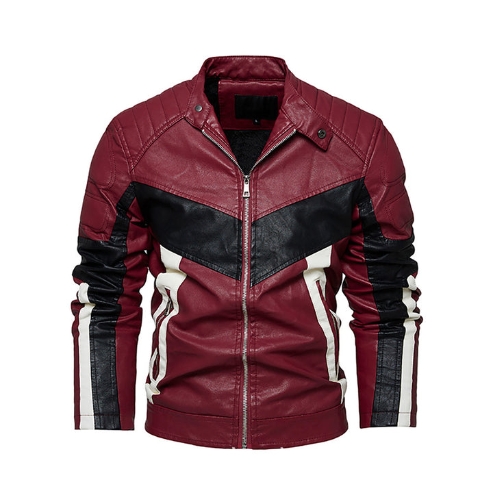Herren stilvolle Bikerjacke aus hochwertigem Leder Aliams