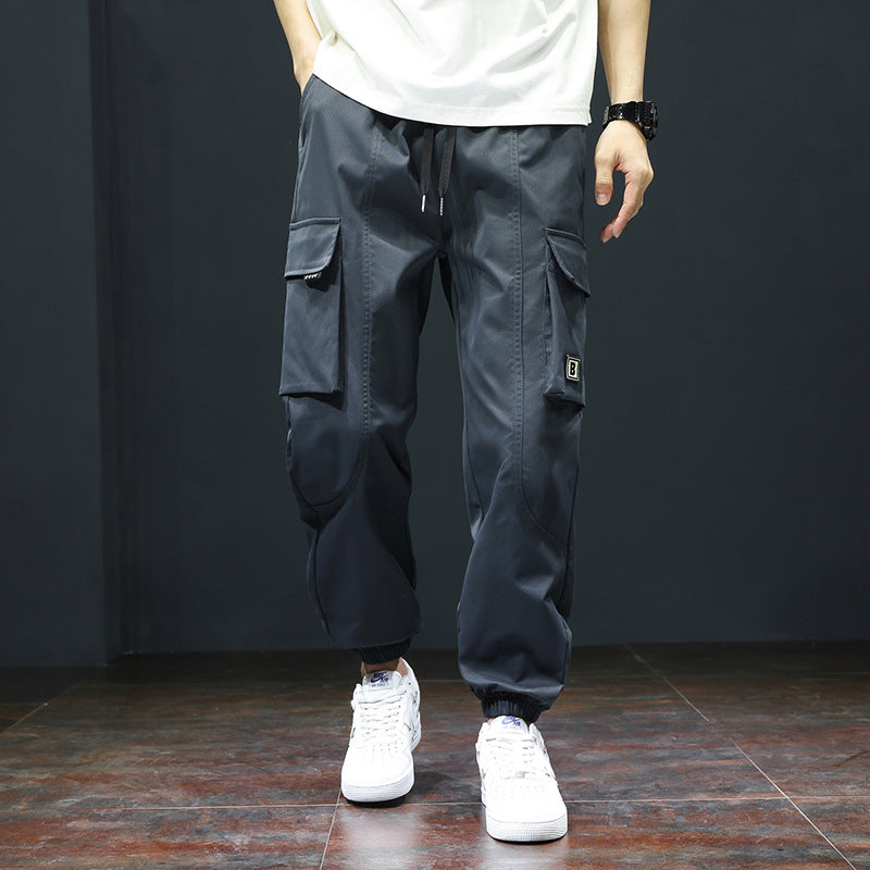 Herren Cargo-Hose mit elastischem Bund und praktischen Taschen Aliams