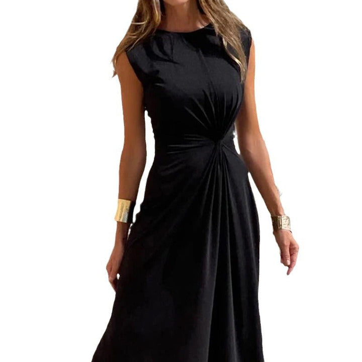 Damen Elegantes Abendkleid mit Schickem Faltenwurf und Figurbetontem Schnitt Aliams