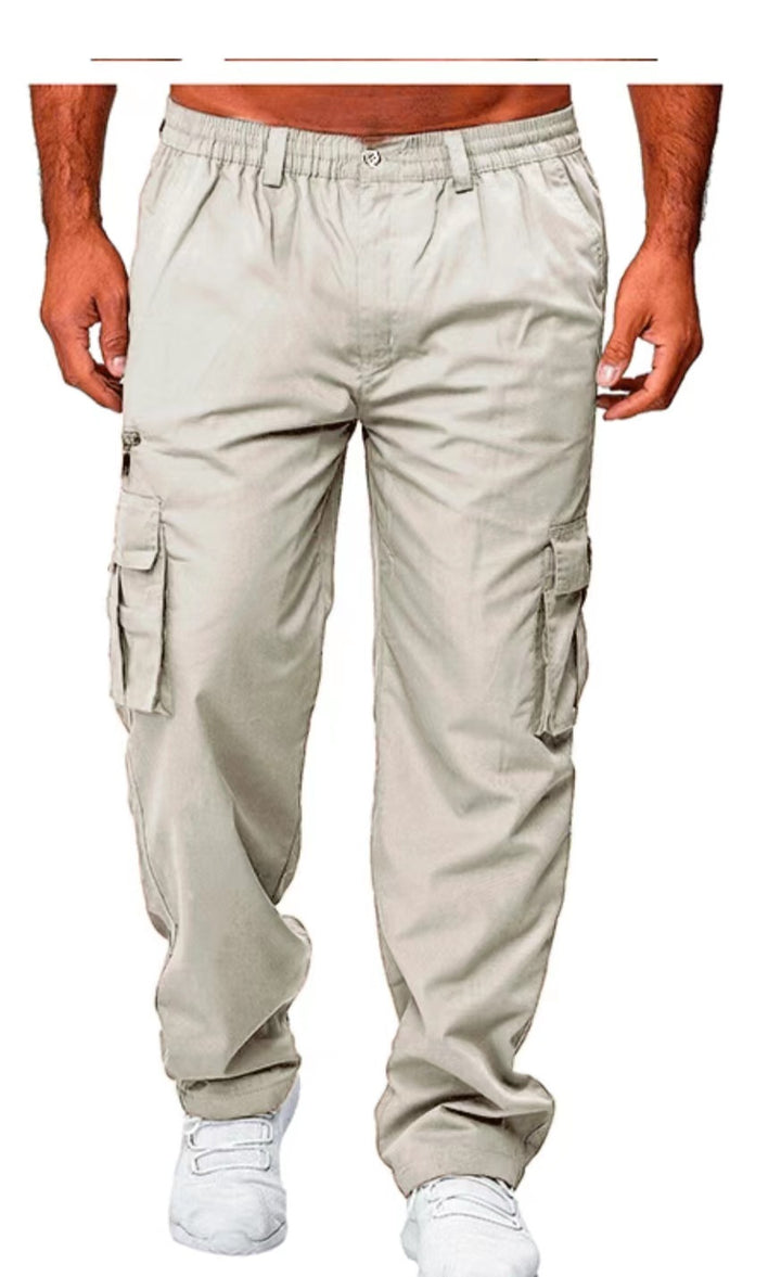 Herren Cargo-Hose mit multifunktionalen Taschen und elastischem Bund Aliams