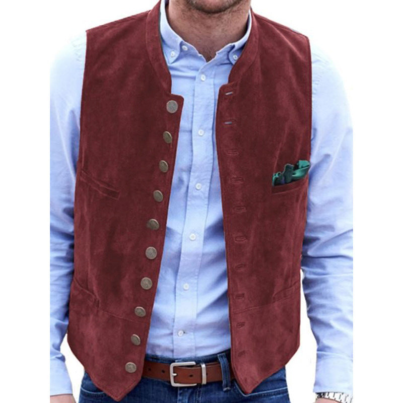 Herren elegante Weste aus Wildleder Aliams