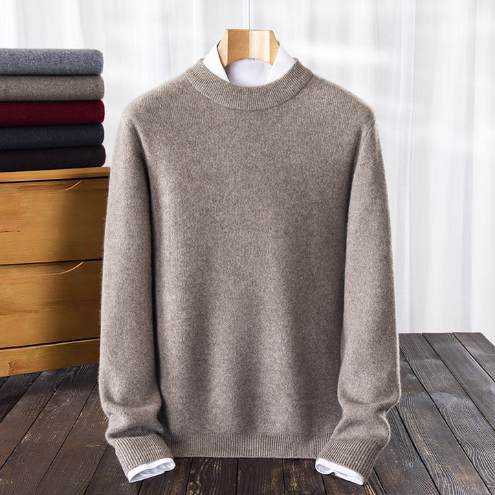 Herren Rundhalspullover aus hochwertiger Wolle Aliams