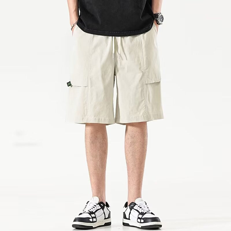 Herren Cargo-Shorts mit vielseitigen Taschen und elastischem Bund Aliams