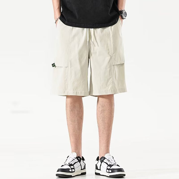 Herren Cargo-Shorts mit vielseitigen Taschen und elastischem Bund Aliams