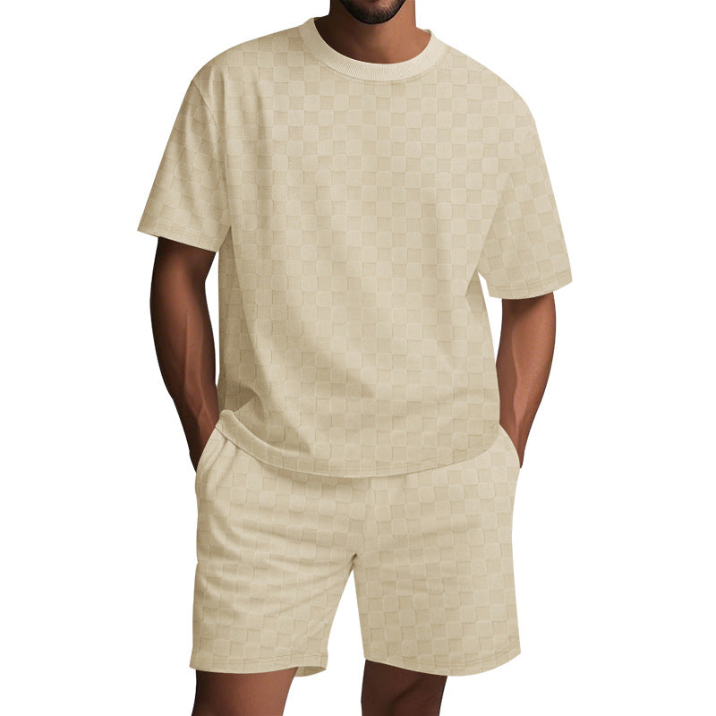 Herren Sportliches T-Shirt und Shorts Set Aliams