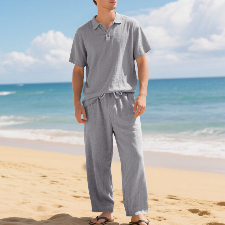 Herren entspanntes Strand-Outfit im lässigen Stil mit elastischem Bund Aliams