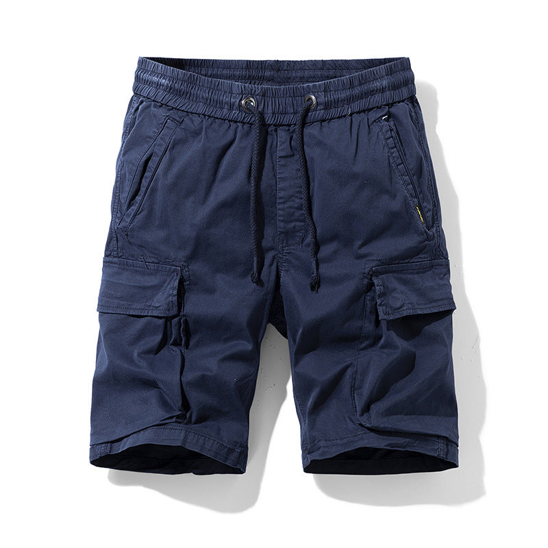 Herren Cargo-Shorts mit elastischem Bund und multifunktionalen Seitentaschen Aliams