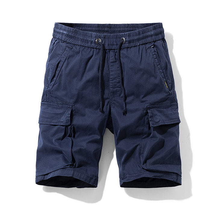 Herren Cargo-Shorts mit elastischem Bund und multifunktionalen Seitentaschen Aliams