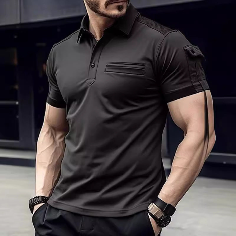 Herren Funktionspoloshirt mit praktischen Taschen und hoch atmungsaktivem Material Aliams