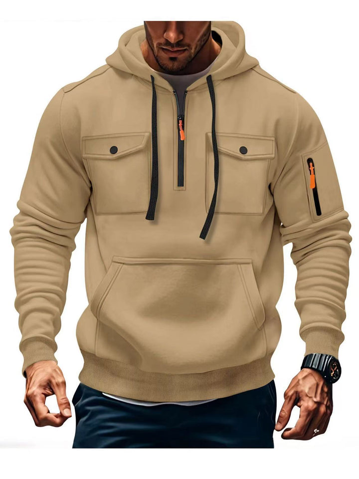 Herren Funktions Hoodie mit praktischen Taschen Aliams