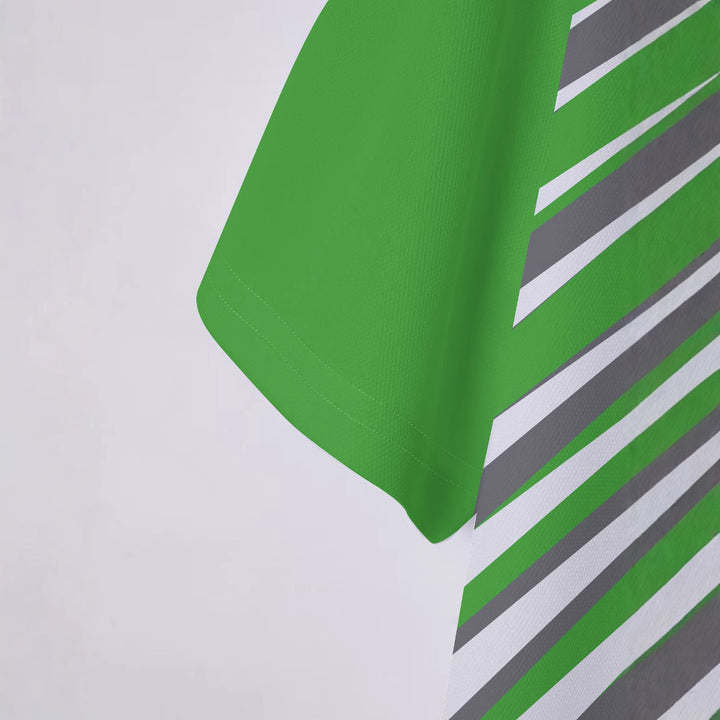 Herren Sportliches Poloshirt mit dynamischem Streifenmuster Aliams