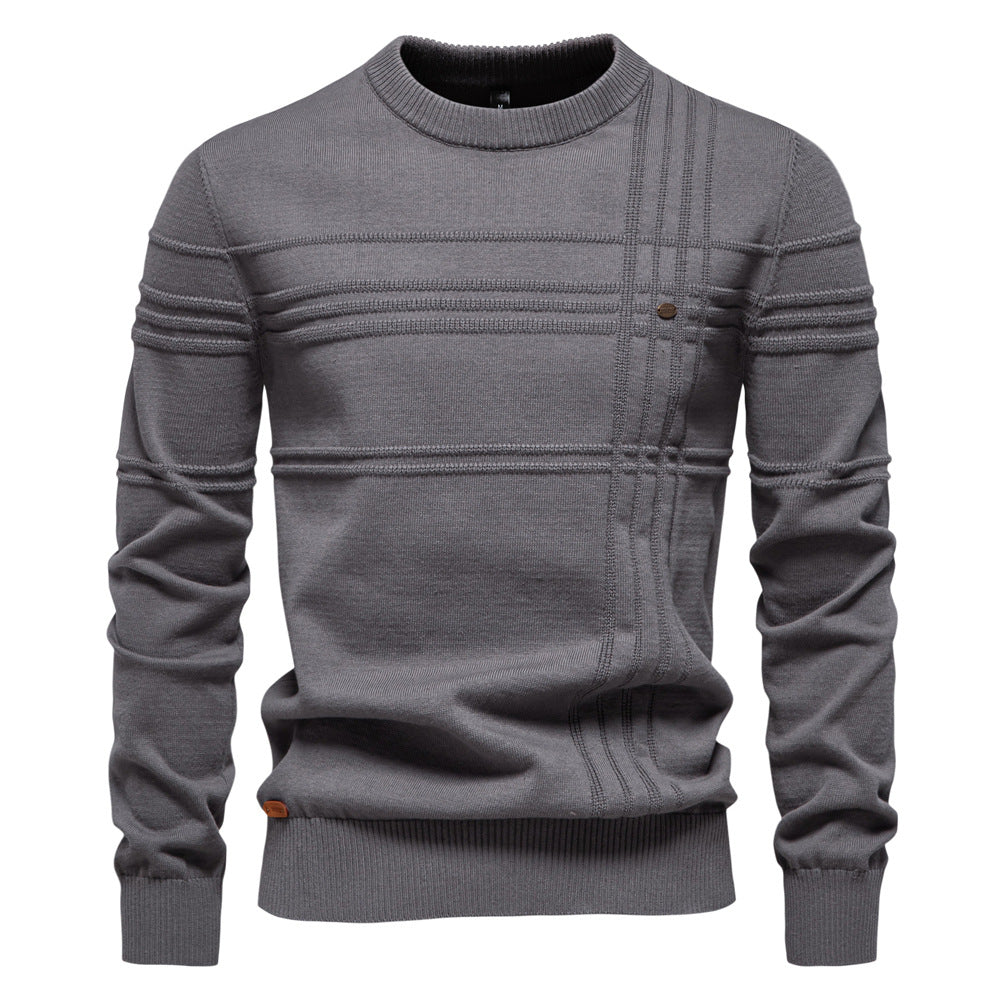 Herren Strickpullover mit modernem Strukturdesign und Komfortpassform Aliams