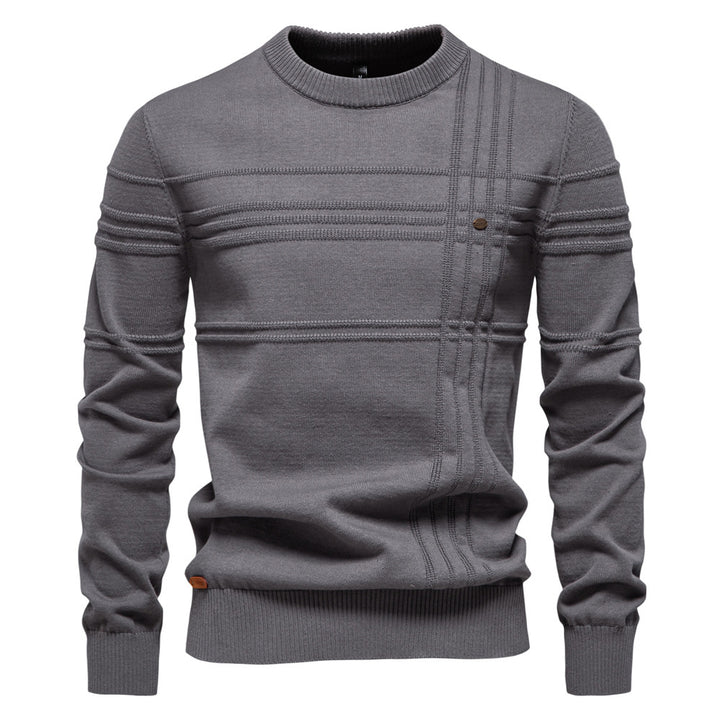 Herren Strickpullover mit modernem Strukturdesign und Komfortpassform Aliams