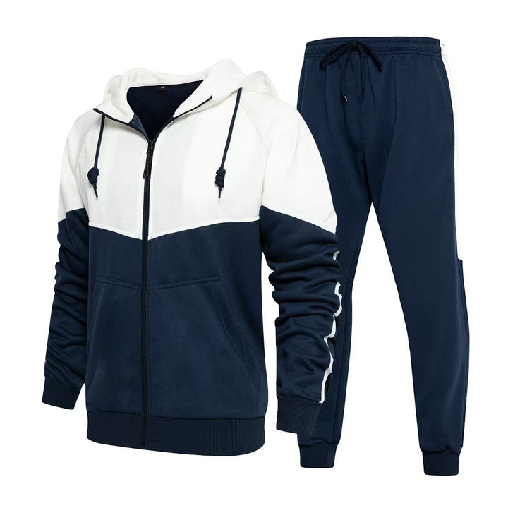 Herren Sportliche Fleece-Jogginganzug Aliams