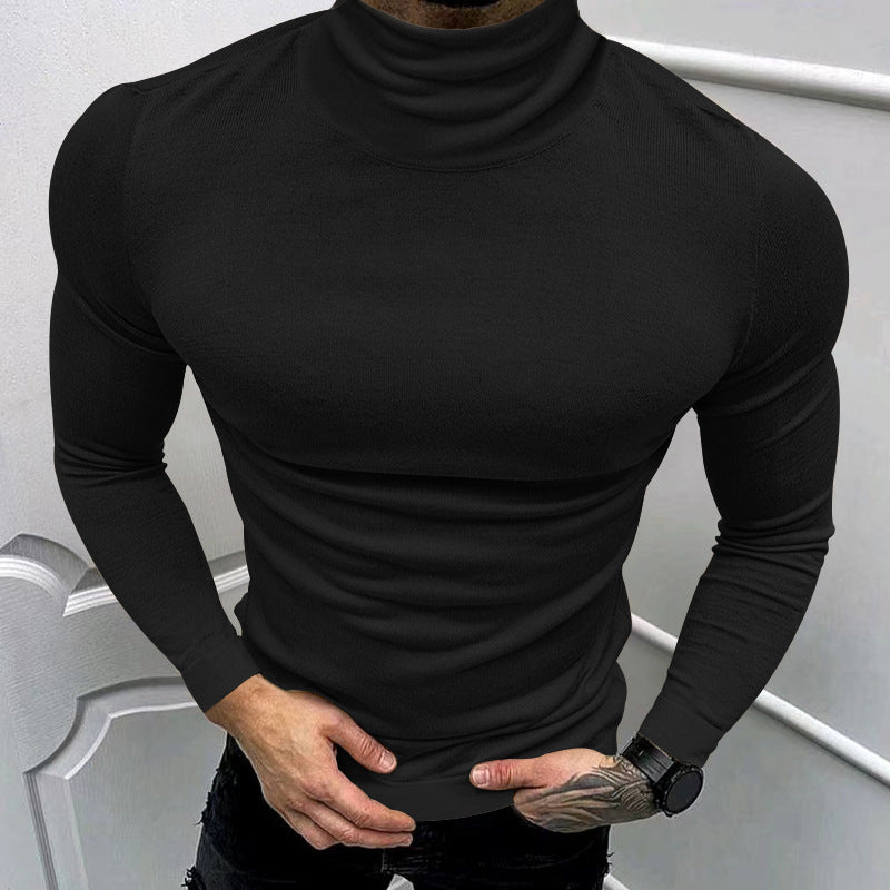 Herren eleganter Rollkragenpullover aus hochwertigem Baumwollmix Aliams