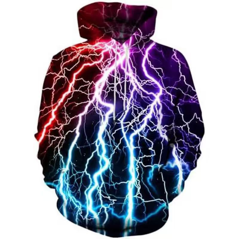 Herren Kapuzenpullover mit dynamischem Blitzdesign Aliams