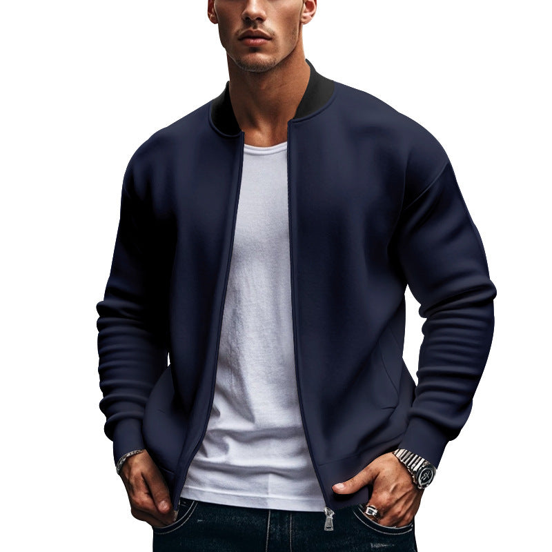 Herren Sportliche Bomberjacke mit praktischen Taschen Aliams