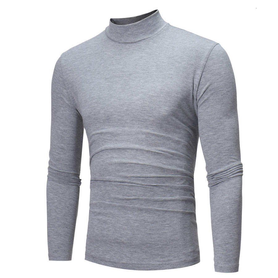 Herren elegantes Rollkragen-T-Shirt aus weichem Jersey Aliams